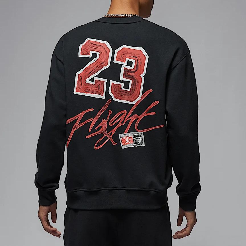Jordan MJ FLC CREW GCEL Sweatshirt Men's Black IB5605-010