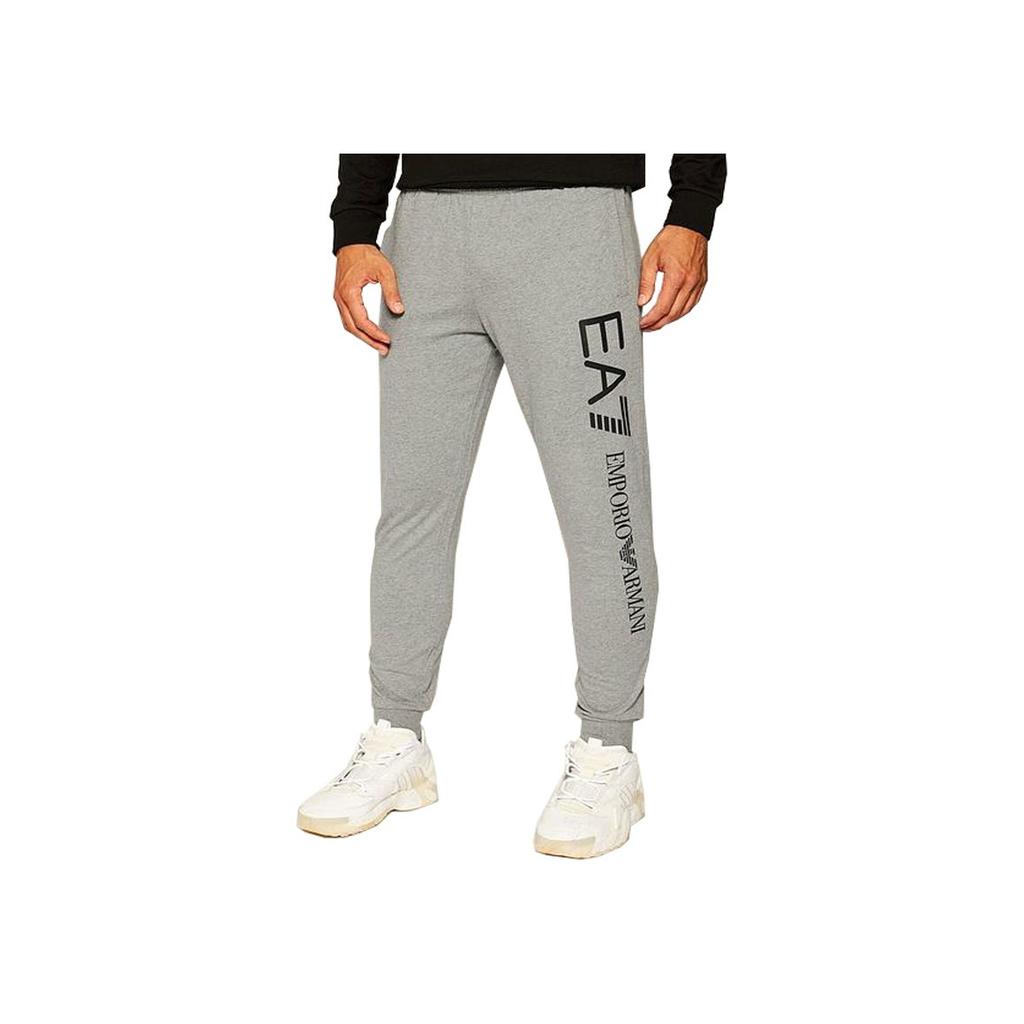 Emporio Armani Ss22 Solid Color Letter Print Slim Fit Casual Pants Men Bottoms Gray 8NPPC3PJ05Z3900
