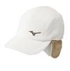 Mizuno Training Wear, Waterproof Fleece Cap with Ear Flaps, Water-Repellent, Unisex, Coconut Milk, Size 32JWC510