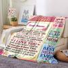 Mom'S Love Appreciation Blanket Warmthful Decor Great For Sofa Couch Office Bed Picnics Four Seasons Multipurpose Digital Print Birthday Christmas