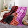 1PC Taylor Print Flannel Blanket, High Quality All Seasons, Home Decor, Warmth and Comfort, Perfect for Christmas Gifts