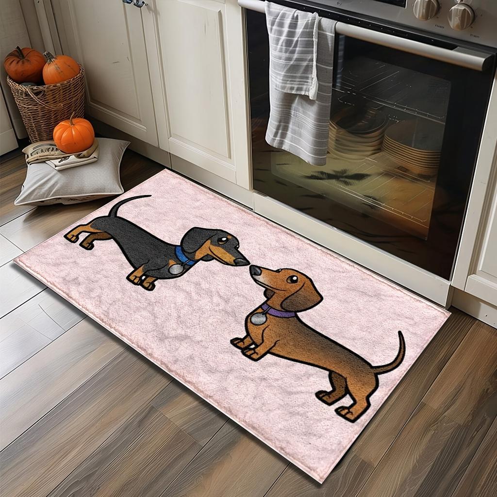Non Slip Vanity Mat Plush Abstract Geo Print Soft Bathroom Rug Durable Rubber Backing Bath Floor Mat Home Decor
