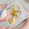 Cute Cartoon Doughnut Keychain For Women Girls Funny Kawaii Pendant Keyring  Backpack Decoration Accessories Gifts