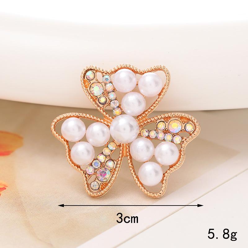 Pearl Flower Five-Petal DIY Phone Case Teardrop Clog Embellishments