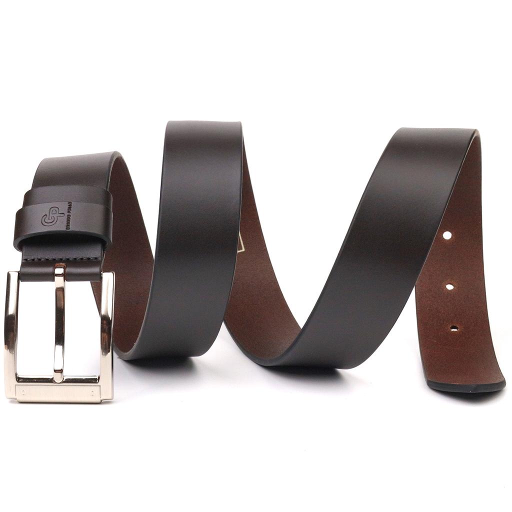 Ceinture en cuir pour hommes de haute qualité GRANDE PELLE Leather Belt 21461 Marron