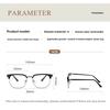 Anti-radiation Glasses Brain Glasses Classic Eyebrow Frame Retro Glasses Men Women Anti-Blue Light Flat Glasses