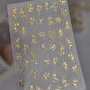 5D Candy Nail Decals Macaron Tone Solid Hollow Star Line Polka Dot Gradient Pentagram Self-adhesive Nail Stickers Daily