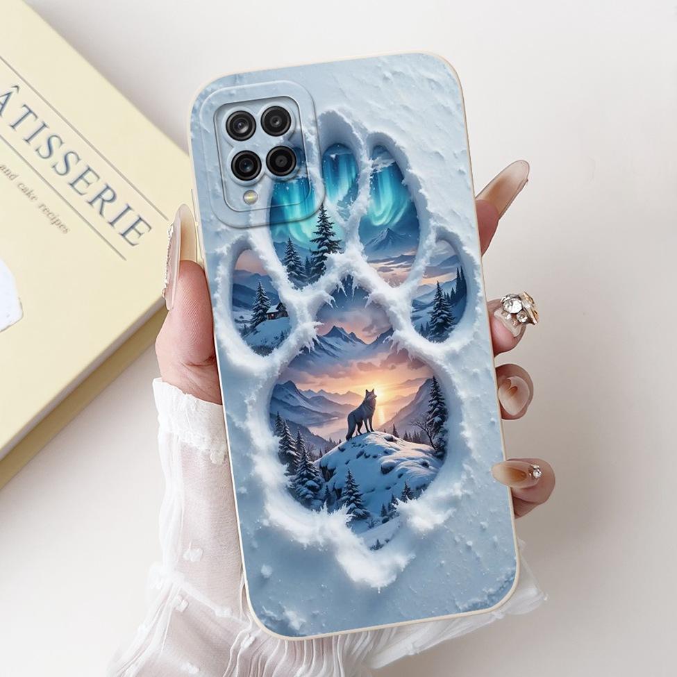 Funda For Samsung A12 Case A125F Silicone Cute Kawaii Luxury Fashion Flowers Cover For Samsung Galaxy A12 Phone Case Shockproof