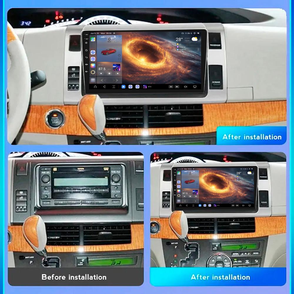 For Toyota Estima 2006-2015 Navigation GPS Android Car Radio Multimedia Player Stereo wifi+4G Carplay auto video