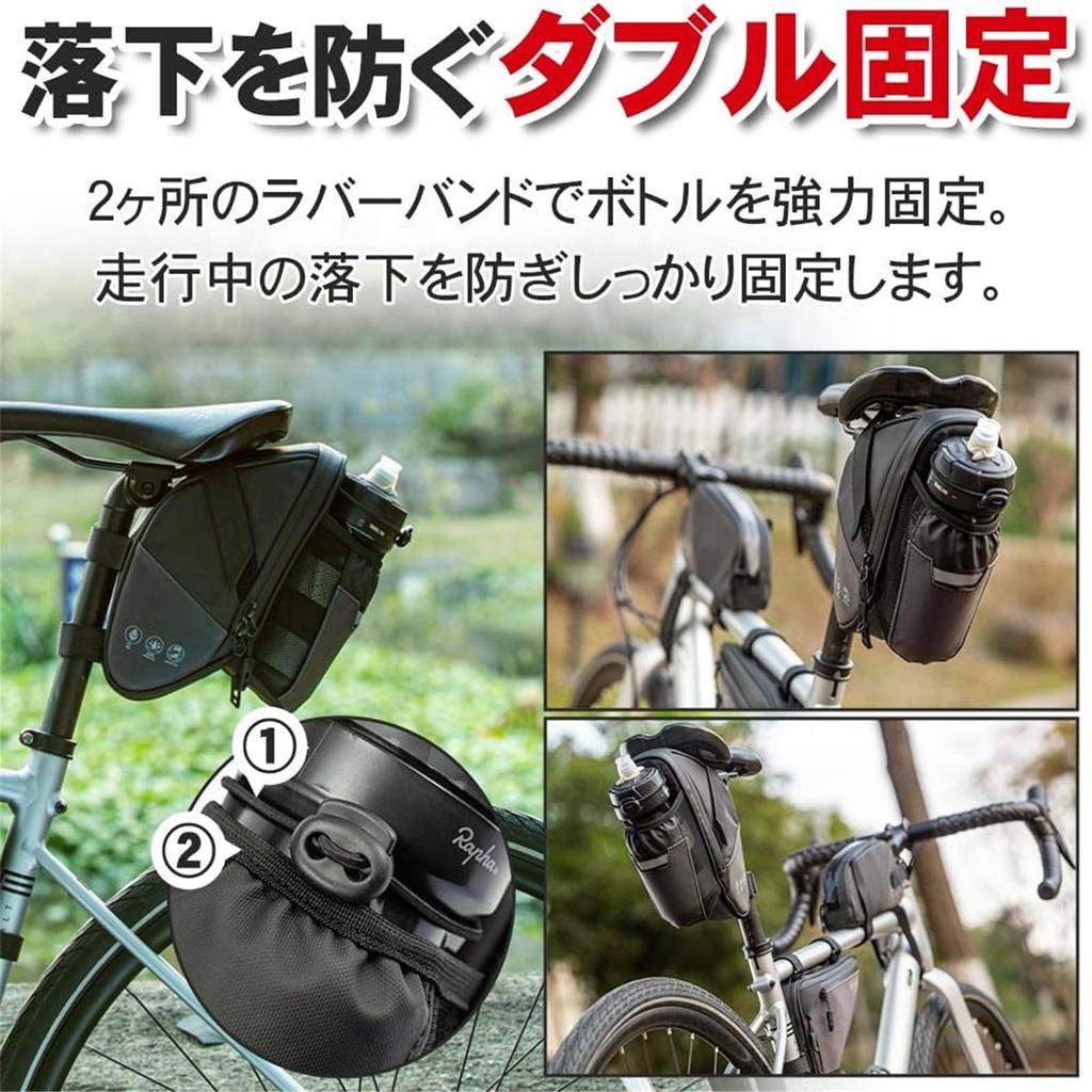UNIQOCK Bicycle Saddle Bag Waterproof Seat Bag Tail Bag 10L Large Capacity Road Bike Mountain Bike Foldable with Reflective Logo Easy To Install (S)