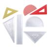 Ruler Resin Silicone Molds Math Tool Geometry Casting Mould Set for Students