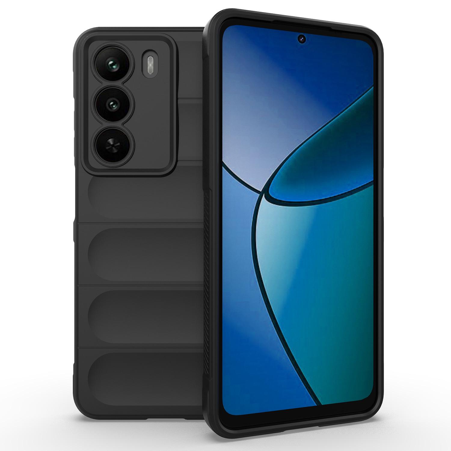 

For Realme C73 5G/Narzo 80 Lite 5G Case Anti-Drop Soft TPU Rugged Phone Back Cover Black