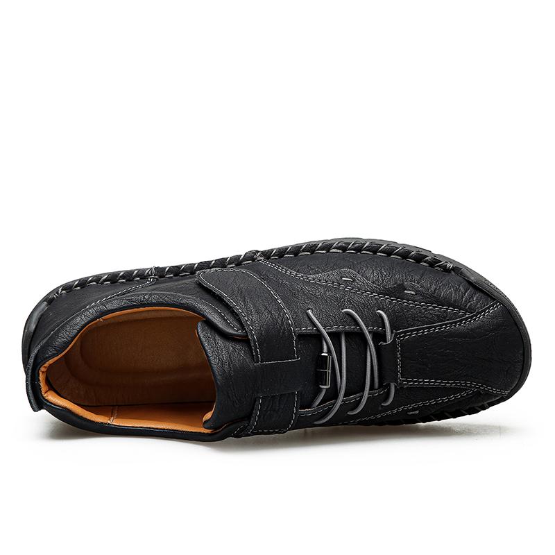 Fashion Mens Handmade Shoes Leather Design Comfortable Casual Shoes for Men High Quality Loafers Breathable Outdoor Sneakers