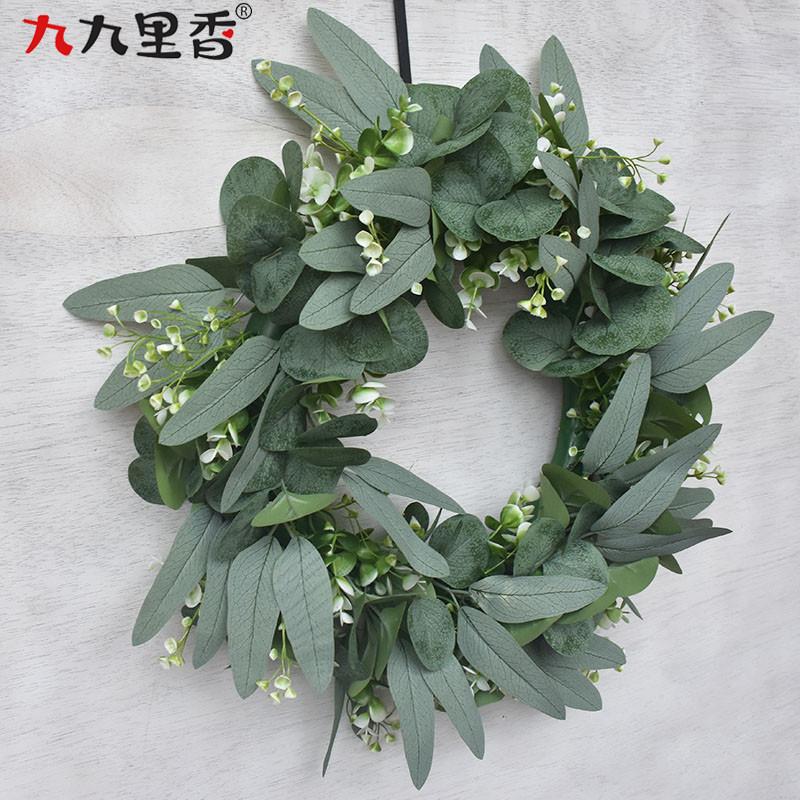 Prinzessin Girlande Simulationsgirlande Türdekoration Eukalyptusblattgirlande Eukalyptustür