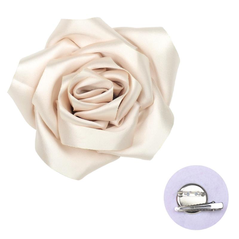 Exaggerate Multi-Layer Fabric Rose Flower Brooch For Women Girl Magazine Wedding Shoot Accessory Pin Dress Suit Corsage
