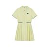 Short Sleeve Woven Green Heart Dress