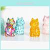 Resin Crystal Cat Figurine With Handmade Resin Art For Home Decor And Gift Giving