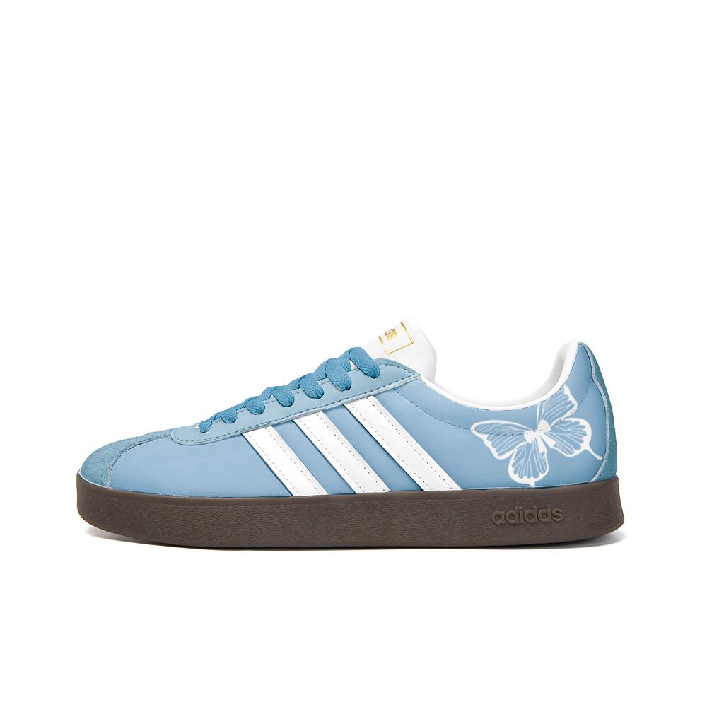 

Adidas Neo VL Court 2.0 Slip Resistant Abrasion Resistant Low top Skateboard Shoes Unisex Blue White ID6015(Team354-) 44⅔