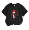 Kids Boys Girls 100% Cotton Crew Neck Short Sleeve T-shirt, Cool Vampire Character Graphic Print Casual Soft Breathable Tee for Daily Street Wear Summ