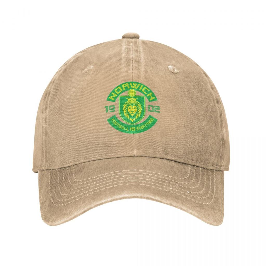 El Fútbol lo es Todo Ciudad de Norwich Equipo Gorra de Béisbol Retro gorra de diseñador Sombrero Unisex Suave Sombrero de Bola Salvaje Sombrero de té Unisexs Mujeres