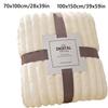 New Double Sided Warm Blanket Skin-Friendly Warm Conditioning Quilt Breathable Solid Color Striped Blankets