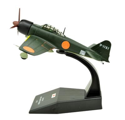 TANG Scale Scale ZERO A6M3 Zero Fighter Attack Complete WWII Japanese 1942 DYNASTY(TM) 1/72 Aircraft, Alloy, Model, Navy,