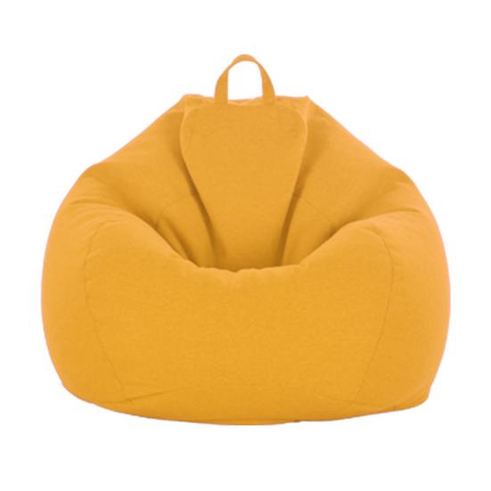 Mote Ensfarget klut Lazy Lounger Bean Bag Stol Sete Sofa Cover Home Decor