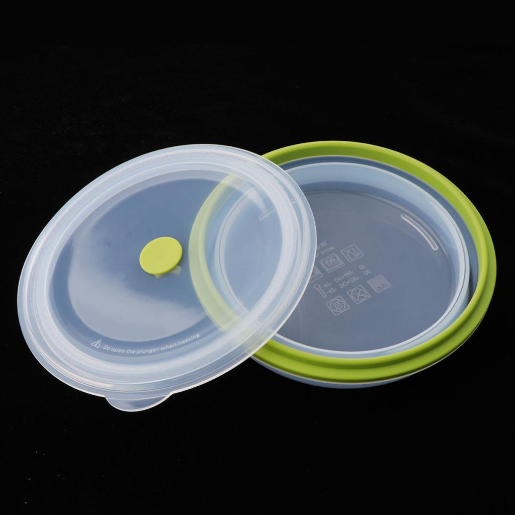 

Bowl with Lid Expandable Food Storage Containers Round 1200ml