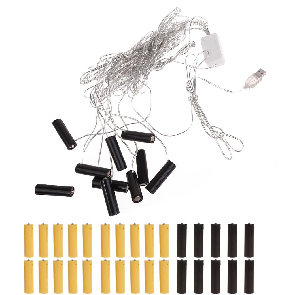 Batteria AA rs Adattatore di Alimentazione Sostituisce le Batterie AA per Luci LED Orologio Elettrico Luci Albero di Natale