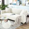 Sitzbezug aus Polarfleece, einfarbig, für Wohnzimmer, elastischer Sofabezug, Eckcouchbezug, Schonbezug, Sofaschutz