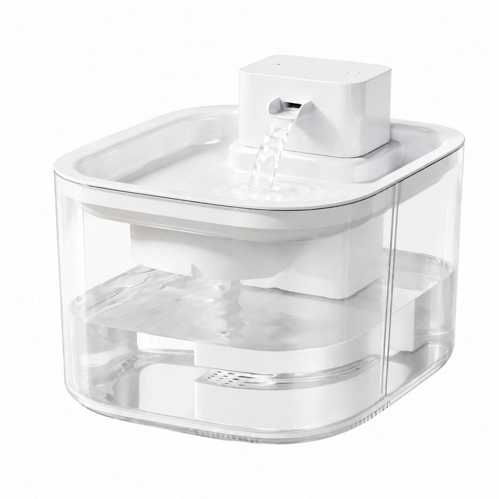 Automatic Pet Water Fountain Detachable with Motion Washable for Home Use Plastic