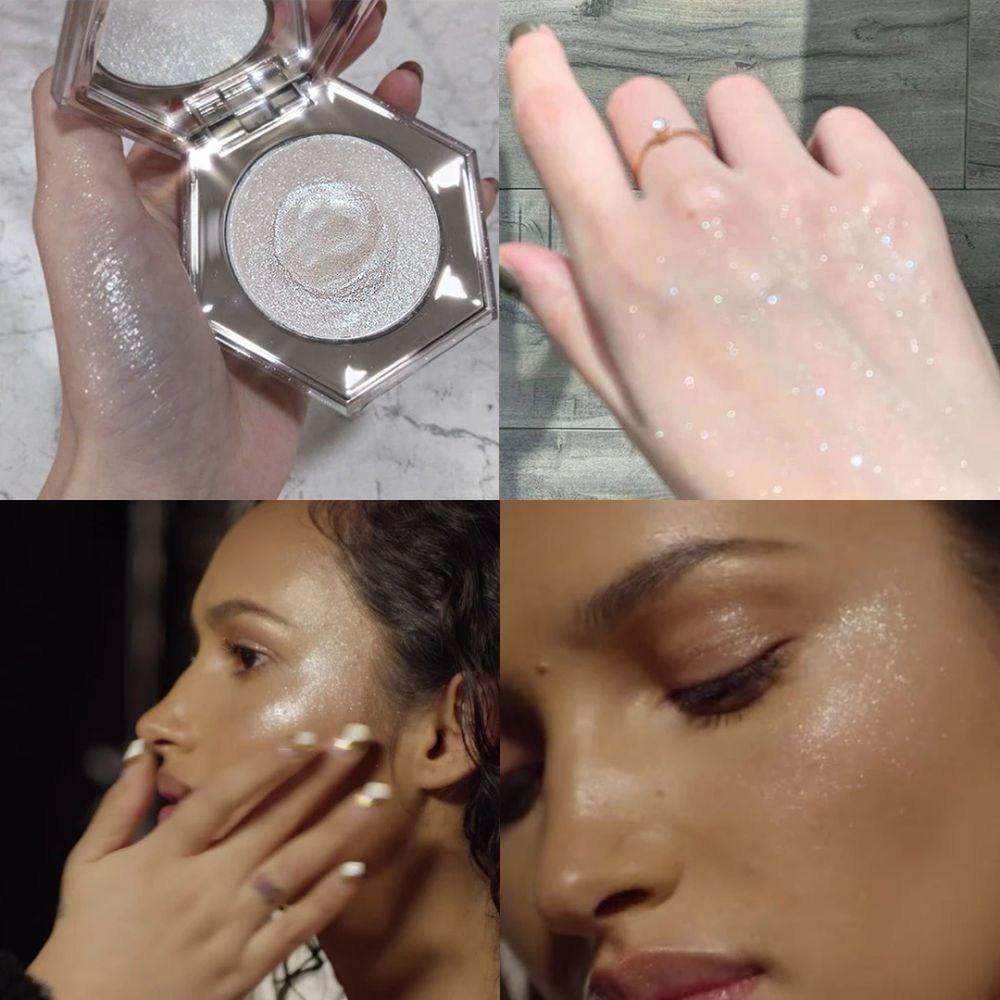 Make-up Highlighter Lipgloss Set Allover Diamond Veil Gloss Bomb Universal Lip Luminizer, Diamant Set, 1 Stück