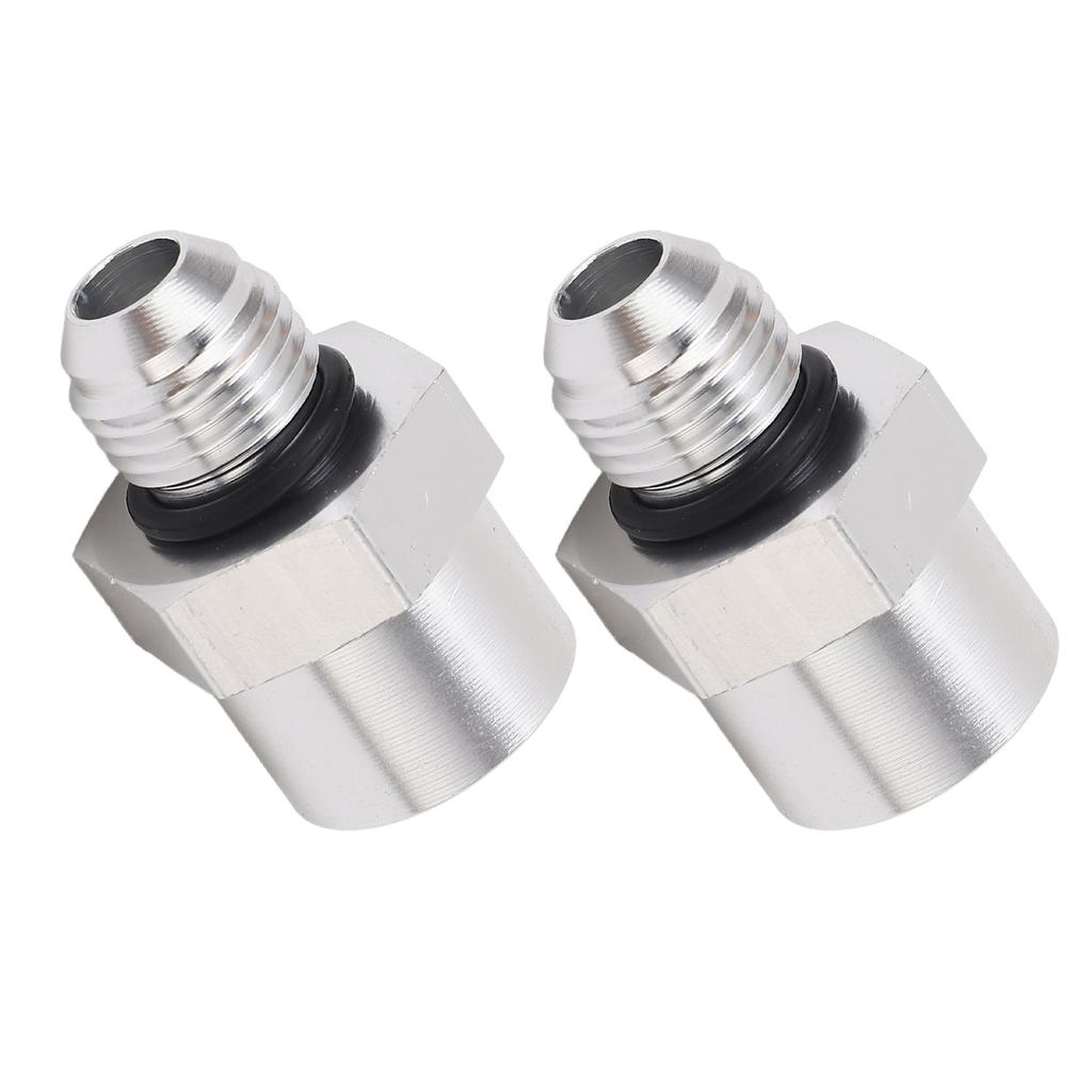 1Pair Fuel Hose Line Adapter M16X1.5 Female Thread to AN6 Male Thread Fuel Adapter Thread Connector for Pipeline