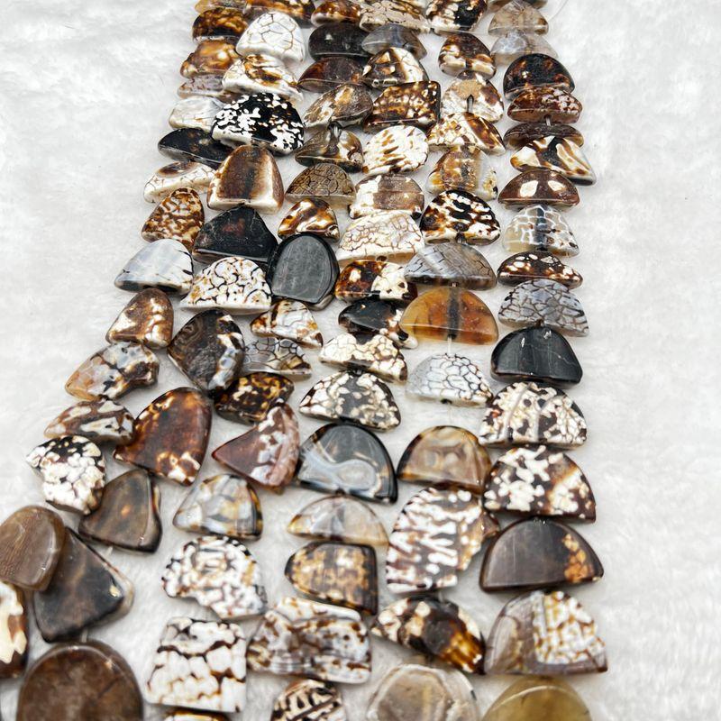 

Leopard Skin Point Agate Fish Head Semicircle Handmade Piece Beads about 25mm a Long 38cmdiy Fashion Style Necklace Default