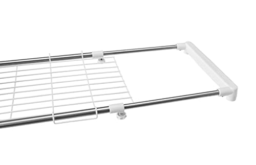 Pearl Metal Laundry Rack, Washing Machine Rack, 2-Tier with Shelf, Stainless Steel, Easy Assembly, N-7565