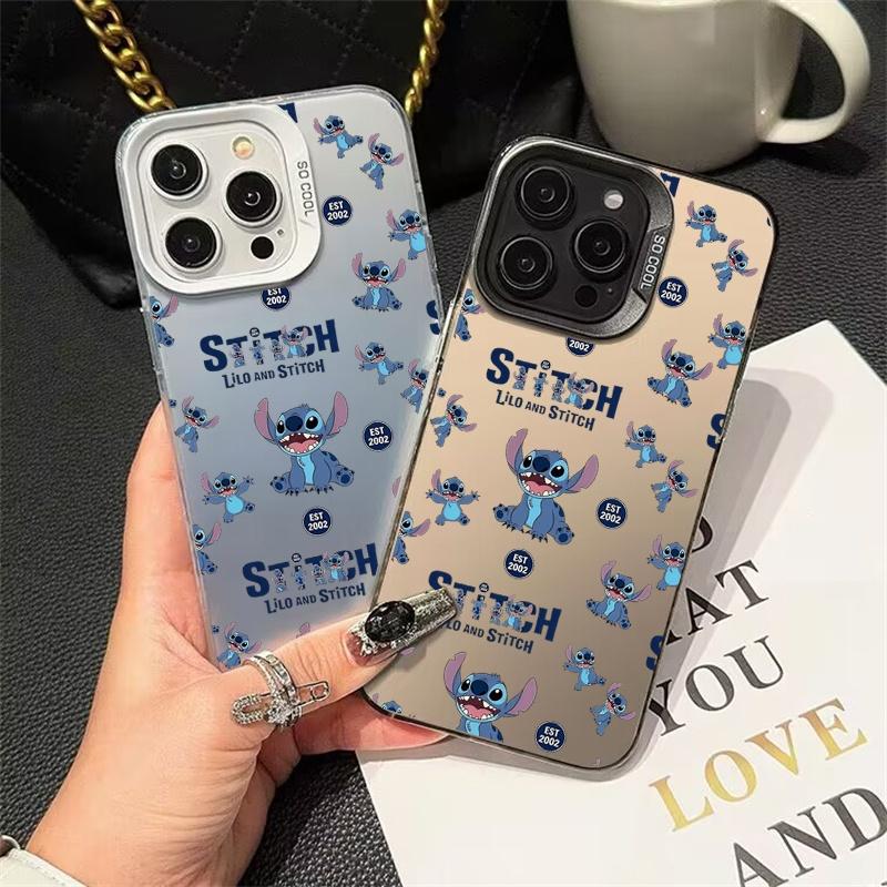 Süße blaue Stitch Handyhülle für VIVO V40 V50 Lite V60 Y04 Y17S Y19S Y27 Y29 Y15S Y400 Y22S Y16 V23 V29 V25 Pro Harte IMD Abdeckung