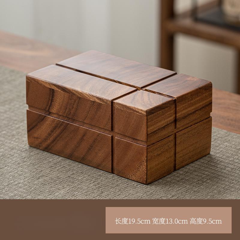 Wood Tissue Box Office Design Paper Towel Table Cute Hotel Paper Box Walnut Tissue Boxes Home Decor Dressing Rooms Tissue Storage Box Ornaments