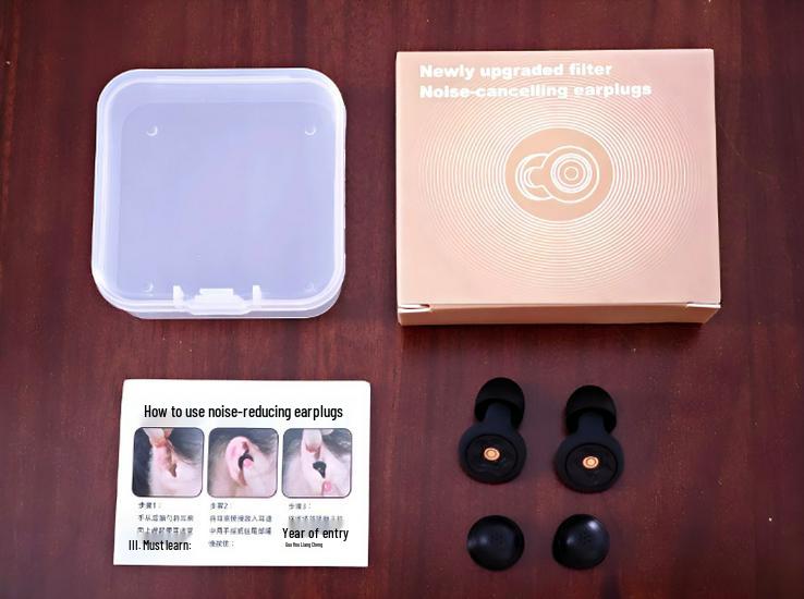 

Silicone Soundproof Earplugs for Sleep & Snoring Noise Reduction YL-0111