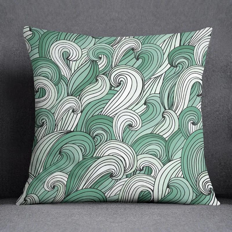 Mint Green Fresh Pillow Gift Home Office Decoration Bedroom Sofa Car Cushion Cover case