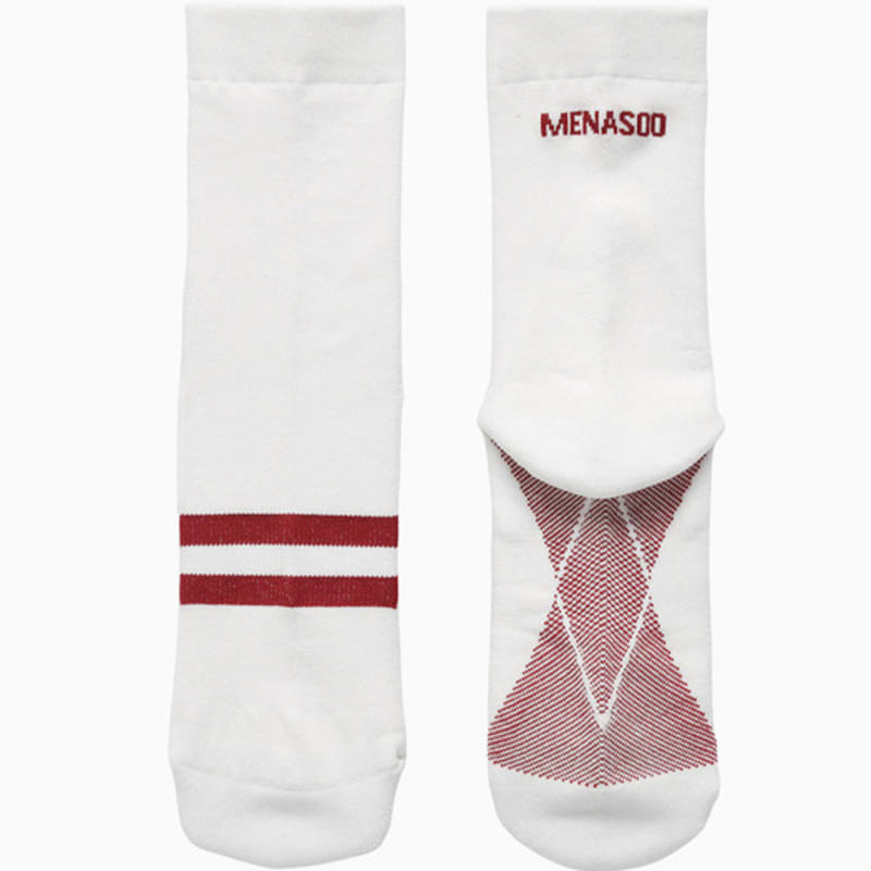 MENASOO Menasoo Soft Runsocks_White