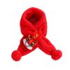 Kinder Winter Roter Strickschal - Warmer Kreuz-Nackengamasche für Jungen & Mädchen