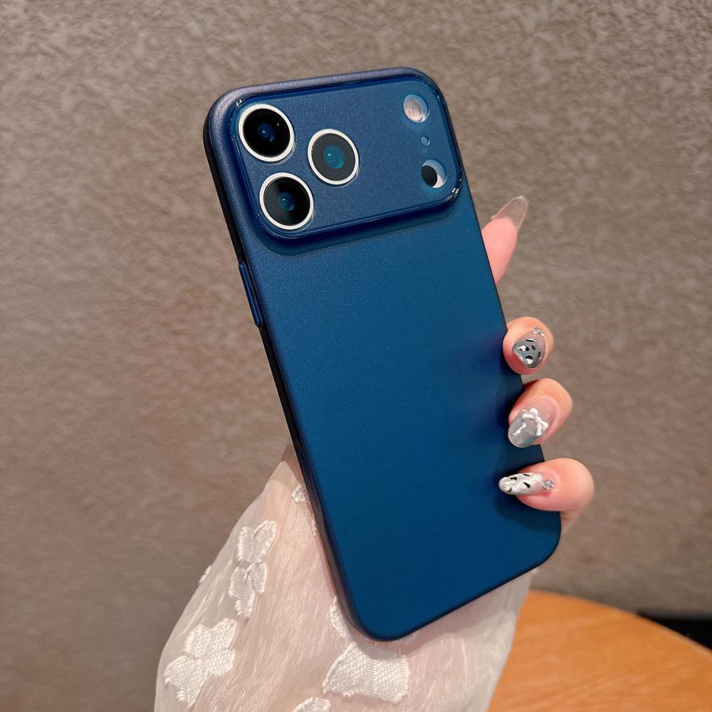 

Ультратонкий матовый чехол для телефона iPhone 17 Air 16 15 14 Pro Max Простой однотонный Защита от отпечатков пальцев Задняя крышка Funda iPhone 13