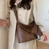 A Retro Casual Single-shoulder Crossbody Bag for Commuting To Work, A Soft Leather Large-capacity, Relaxed Tote Bag