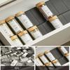 2/4/8Pcs Kitchen Spice Drawer Organizer Adjustable Spice Rack For Spice Jars Seasoning Bottles Cabinet Pantry Kitchen Organizer