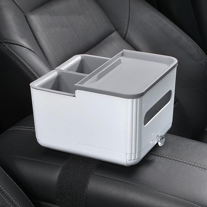 Automobile Armrest Storage Box Organizer Of General Car Armrest Car Console Paper Mobile Phone Water Cup Storage Rear Seat Frame