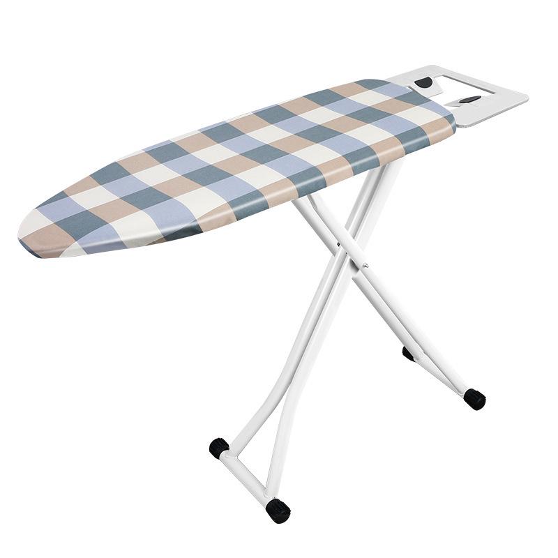High-End Folding Ironing Board with Electric Iron Pad and Rack