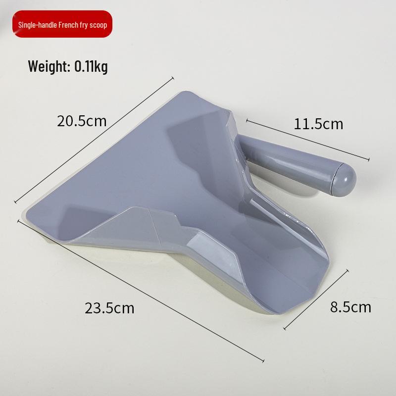 

Durable Plastic Food Shovel for Fries, Popcorn, Nuts, and Beans - Ideal for Restaurants