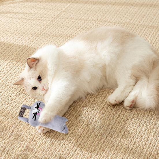 Jouet en Peluche Animal Chat Chat en Peluche Lion avec Herbe à Chat Jouet à Mâcher Chat Mignon Chaton Jouet de Dentition pour Chats d'Intérieur Soulagement de l'Ennui