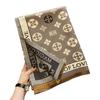 New Korean Style Printed Faux Cashmere Scarf for Women Air Conditioned Shawl New Double Sided Thickened Scarf for Autumn and Winter