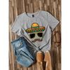 Sombrero Face Cinco De Mayo Women T Shirt Summer Fashion Short Sleeved T-shirt Tee Tops Printed T-shirt